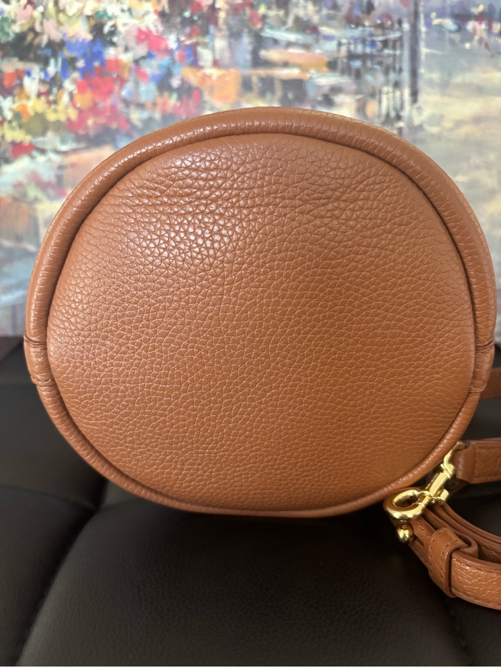 Marc Jacobs Brown Leather The Bucket Bag with Rope Top Handle - Picture 7 of 15